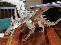 Monumentální 3D model draka